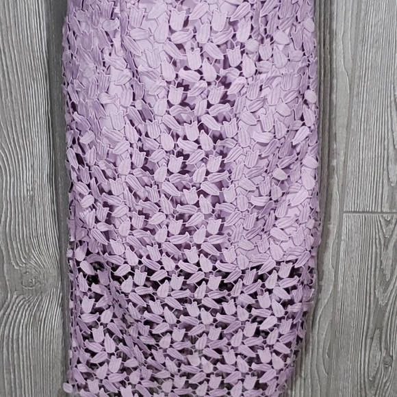 Bardot Gemma Dress Size 6 Halter Embroidered Lace Sleeveless Wedding - Picture 10 of 13